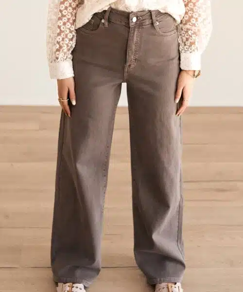 Meral Dad Jeans Light Brown 3378