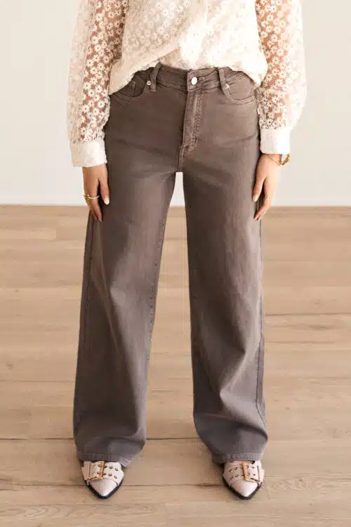 Meral Dad Jeans Light Brown 3378