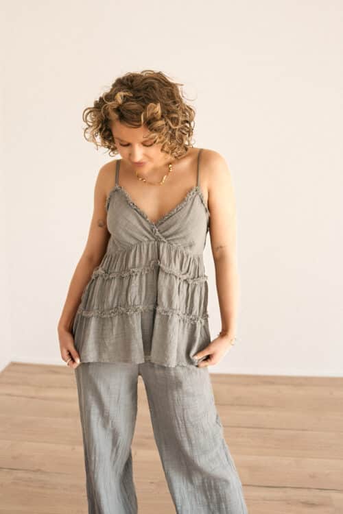 Alternative view of Linnen Set Taupe