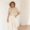 Babs Satin Pants Beige