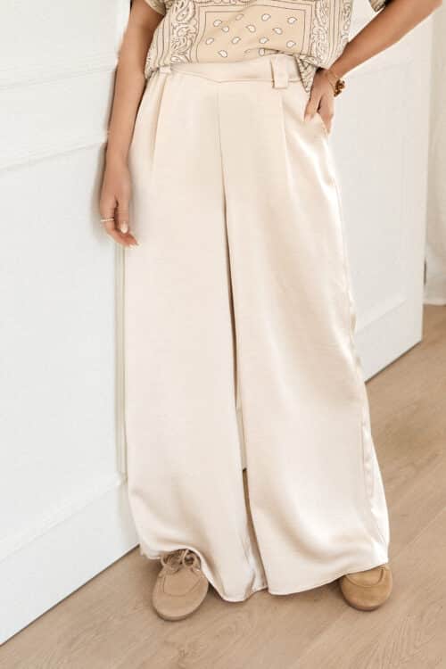 Alternative view of Babs Satin Pants Beige