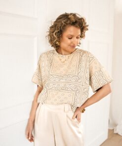 Bandana Shirt Beige