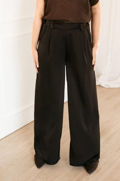 Alternative view of Babs Satin Pants Brown