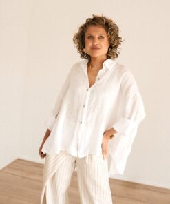 Alternative view of Linnen Blouse White