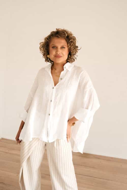 Linnen Blouse White