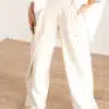 Veda Pantalon Krijtstreep Beige
