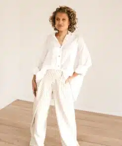 Alternative view of Veda Pantalon Krijtstreep Beige
