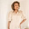 Lilou Satin Blouse Beige