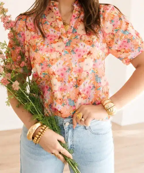 Alternative view of Fleur Flower Blouse Multi^