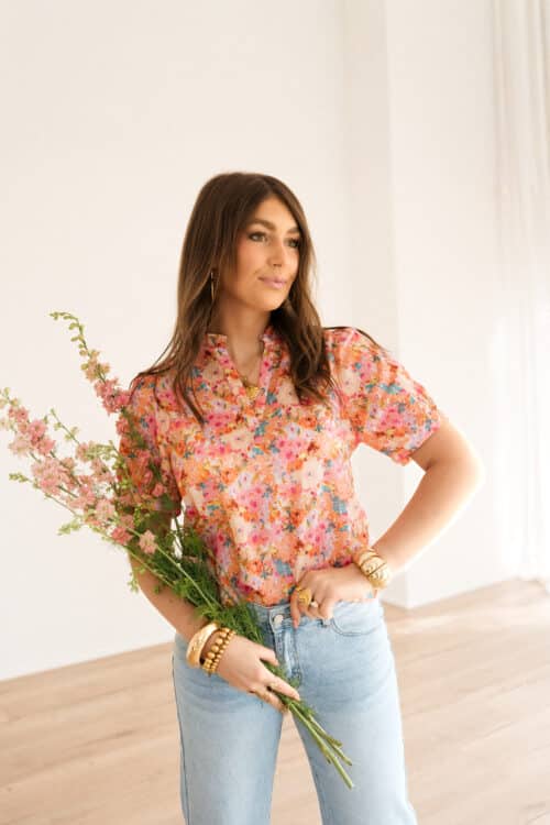 Fleur Flower Blouse Multi^