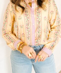 Lora Flower Blouse Yellow*