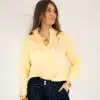 Steph Stripe Flower Blouse Yellow*