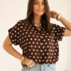 Lotte Blouse Dot Brown *