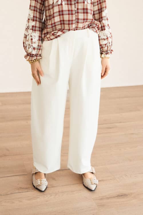Alternative view of Demi Pantalon Offwhite