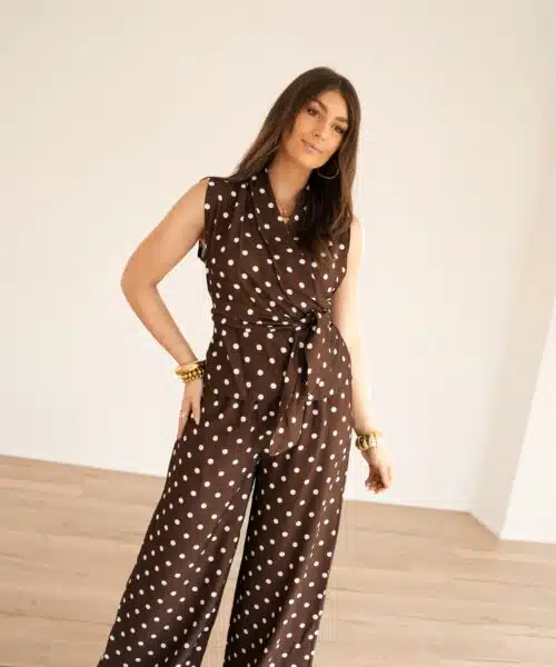 Penelope Polkadot Set Brown
