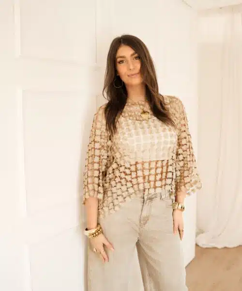 Alternative view of Laura Top Gold