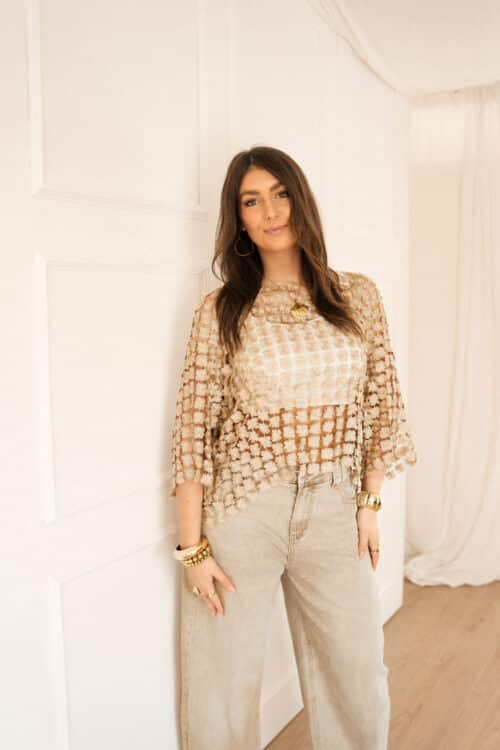 Alternative view of Laura Top Gold