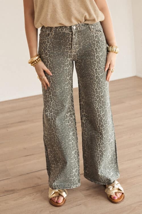 Louise Leopard Jeans 3602