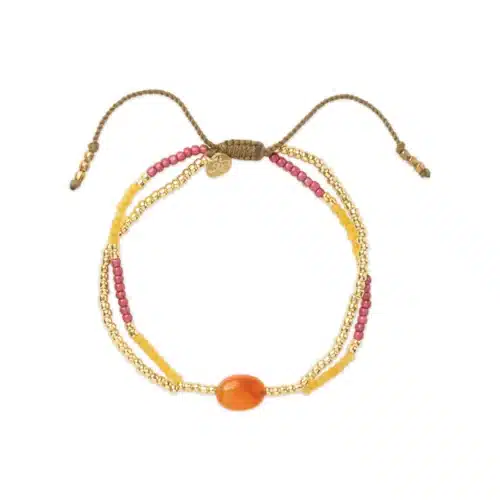 A Beautiful Story Shining Carnelian Bracelet