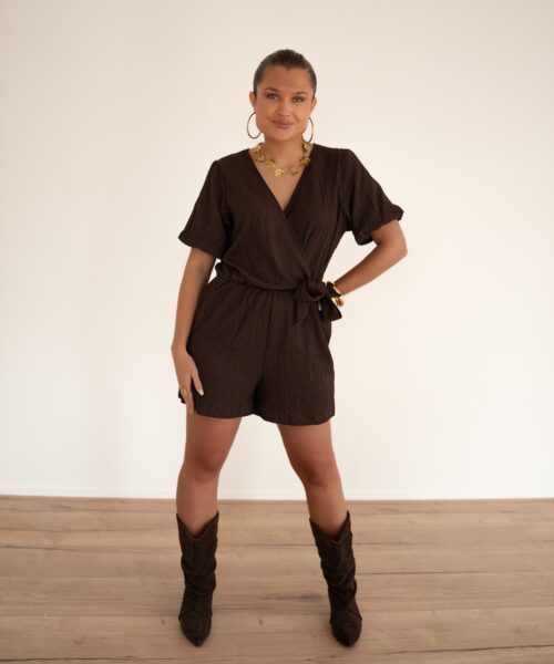 Alternative view of Lofty Manner Playsuit Maddie Brown