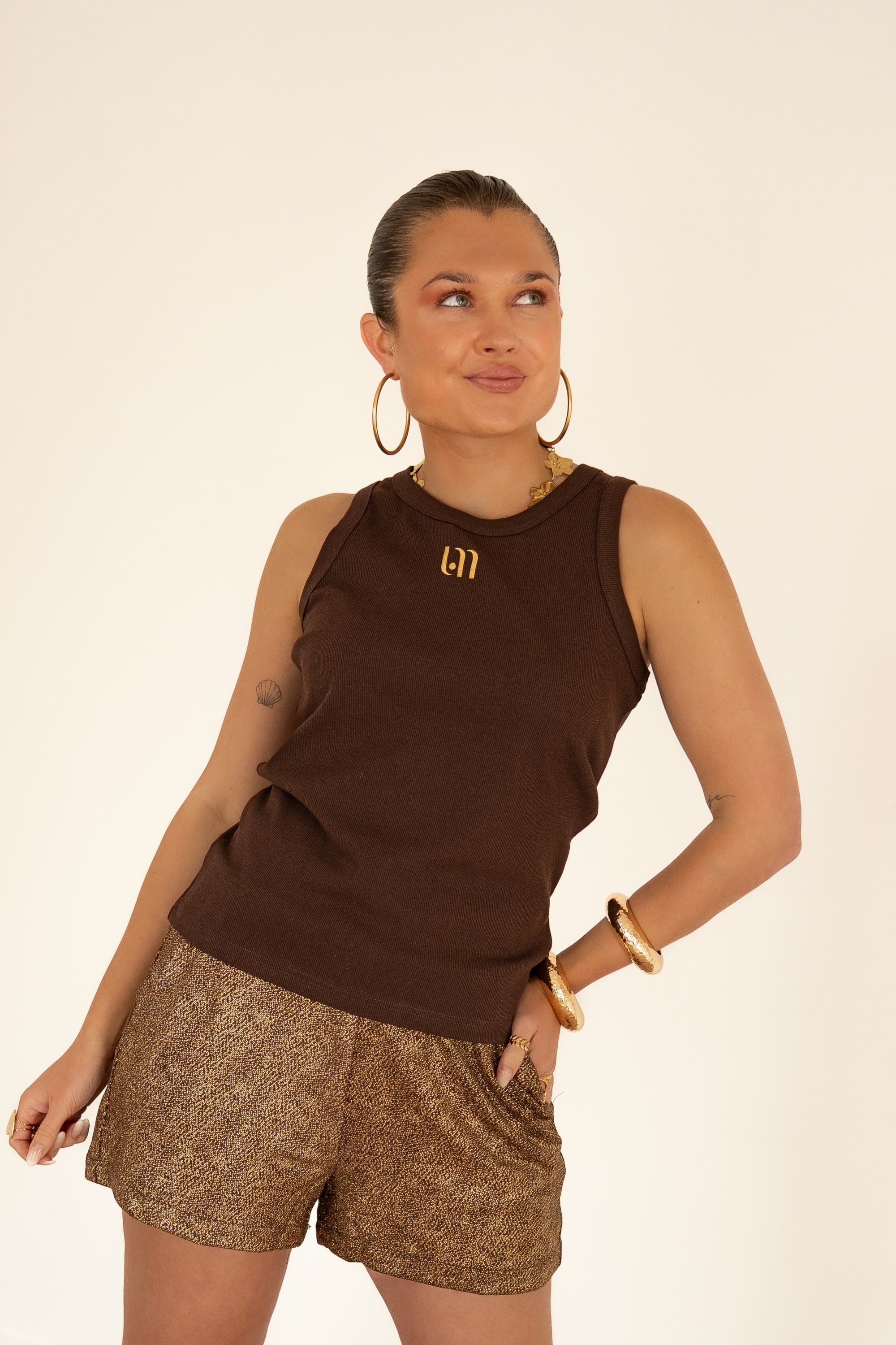 Lofty Manner Top Esra Brown - Afbeelding 6