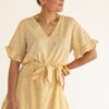 Lofty Manner Dress Kim Pyramid Gold Print