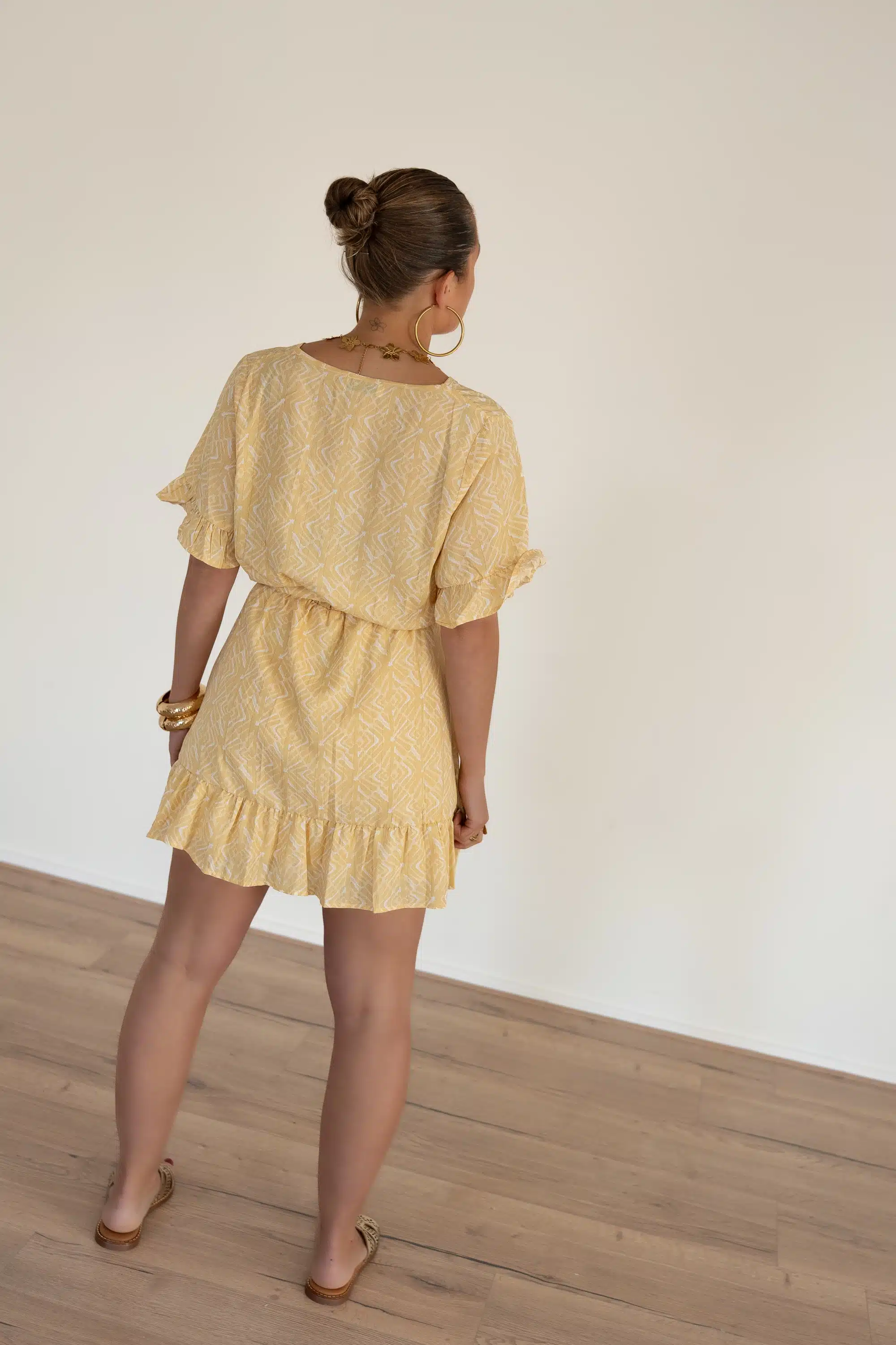 Lofty Manner Dress Kim Pyramid Gold Print - Afbeelding 5