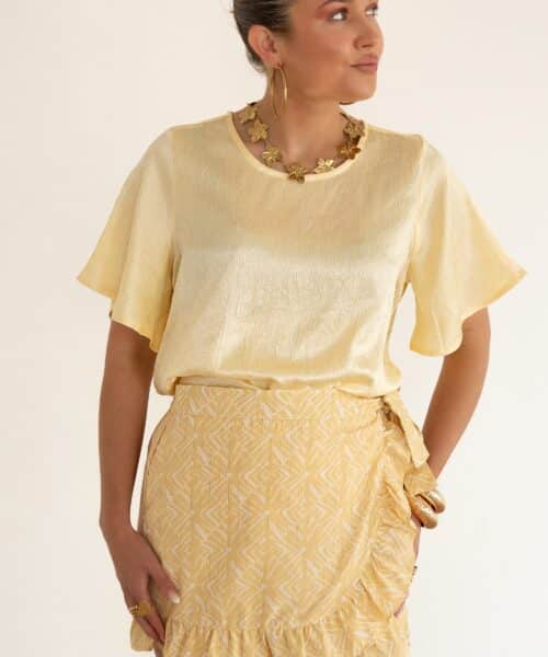 Alternative view of Lofty Manner Blouse Sami Butter Yellow