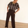 Lofty Manner Trouser Mea Brown