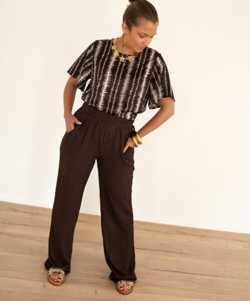 Lofty Manner Trouser Mea Brown