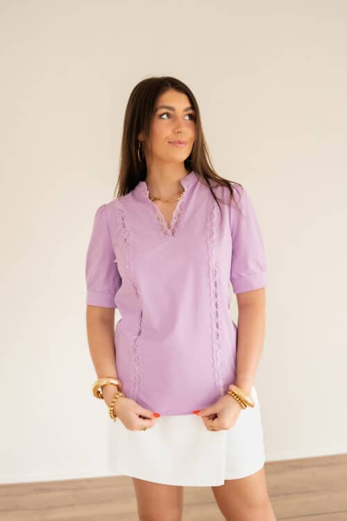 Alternative view of Mi Piace Travel  Blouse Lila