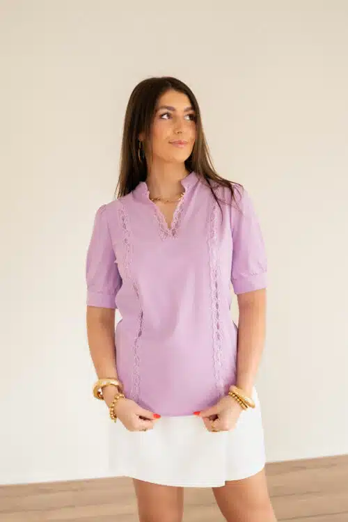 Alternative view of Mi Piace Travel  Blouse Lila