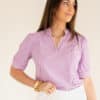 Mi Piace Travel  Blouse Lila