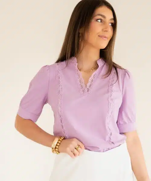 Mi Piace Travel  Blouse Lila