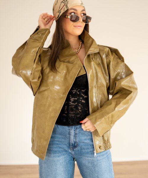 Milly Lack Jacket Olive -