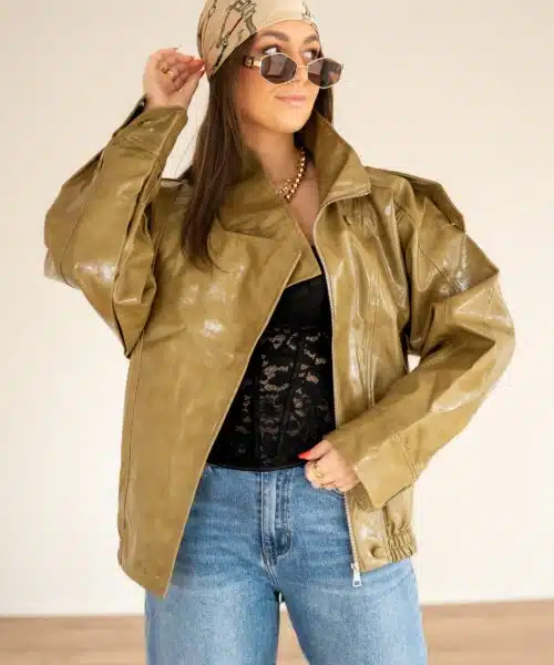 Milly Lack Jacket Olive -