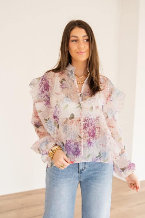 Alternative view of Fenna Flower Blouse Lila |