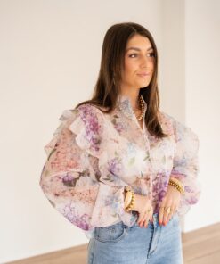 Fenna Flower Blouse Lila |