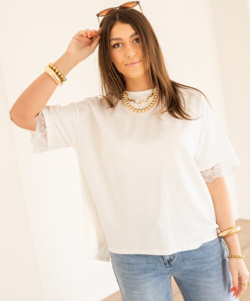 Alternative view of Lace Shirt White