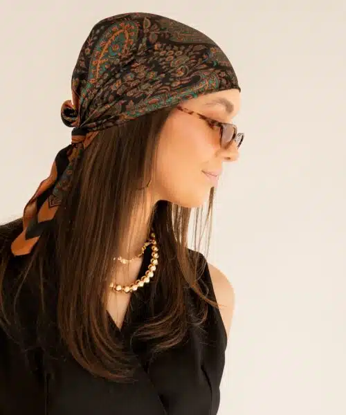 Lovely Scarf Black Green