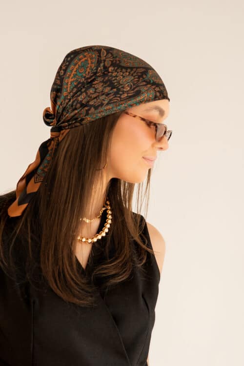 Lovely Scarf Black Green