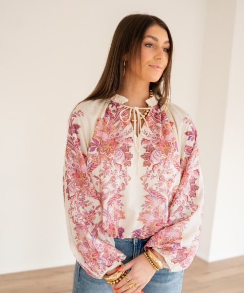 Ninthe Paisley Blouse Pink.