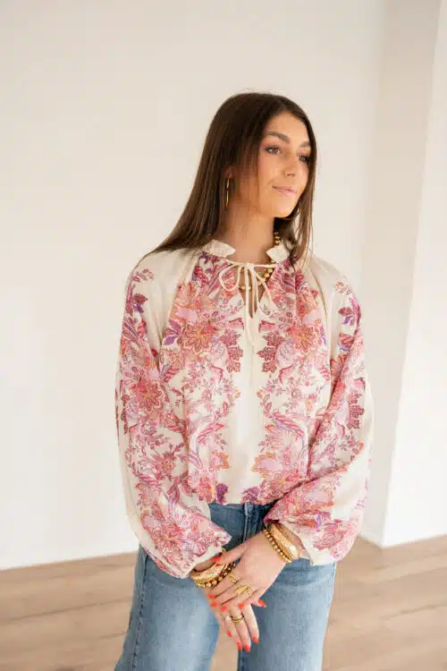 Ninthe Paisley Blouse Pink.
