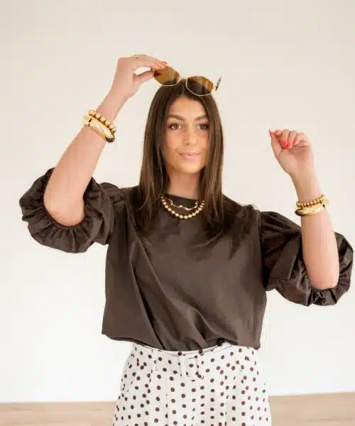 Alternative view of Minou Blouse Brown
