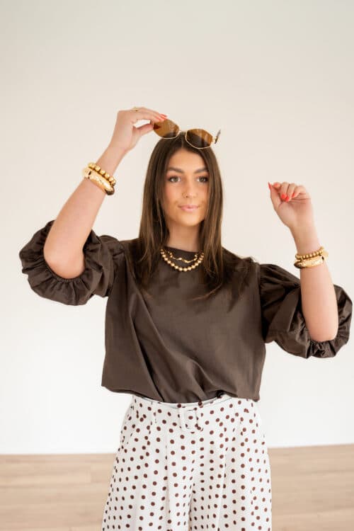 Alternative view of Minou Blouse Brown