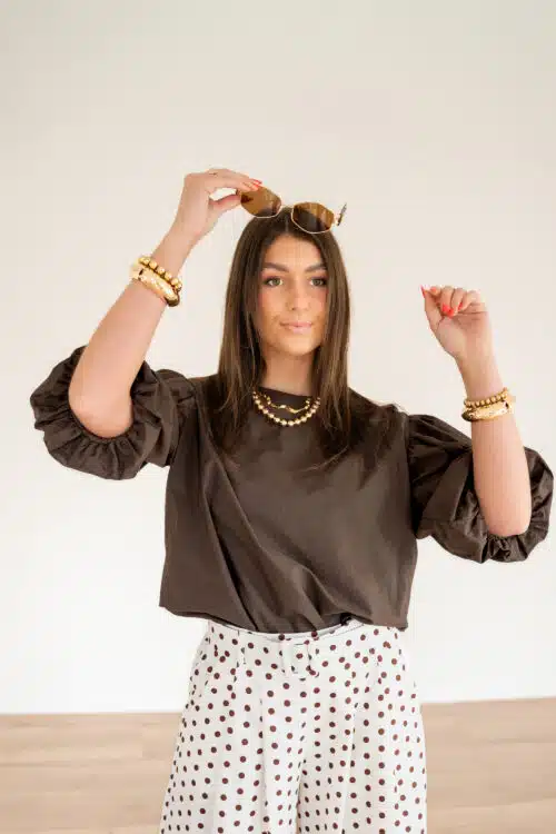Alternative view of Minou Blouse Brown