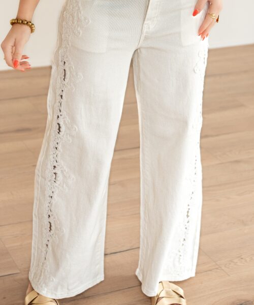 Embroidery Wide Leg 0010