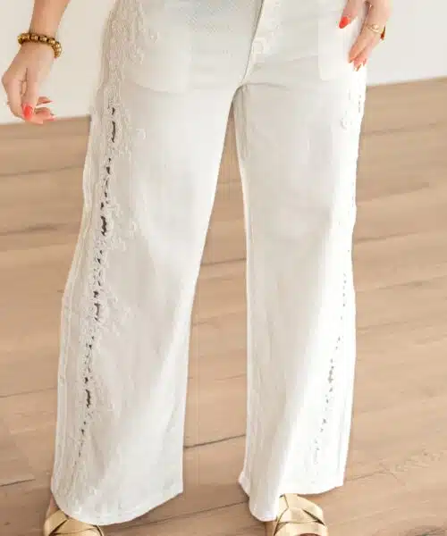 Embroidery Wide Leg 0010