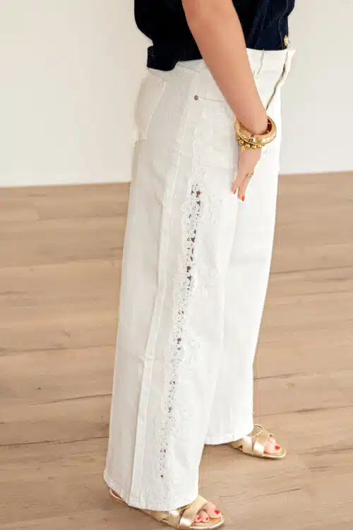 Alternative view of Embroidery Wide Leg 0010
