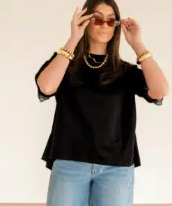 Alternative view of Lace Shirt Black